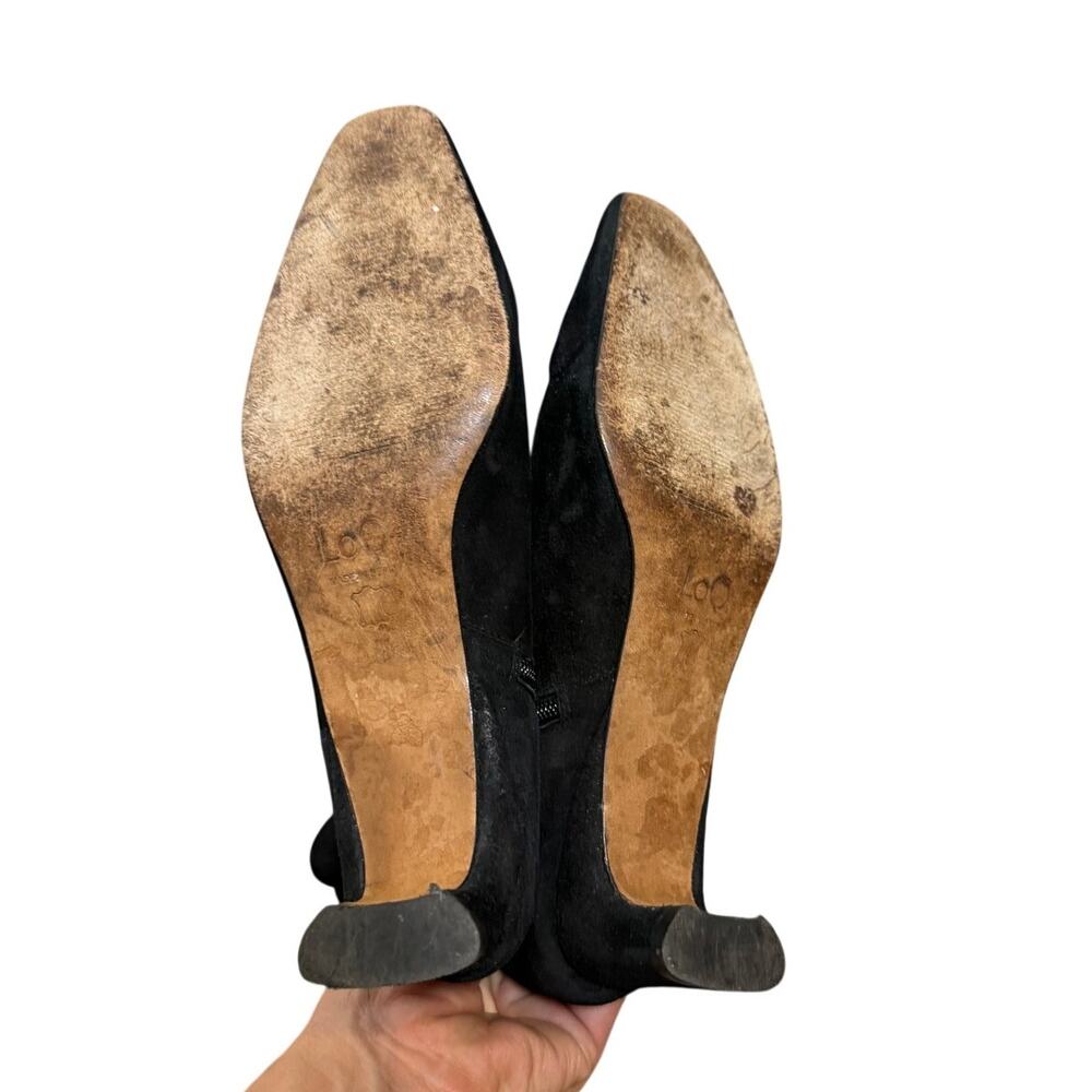 LOQ Black Suede Ankle Boots Sz. 36 (US 5.5) - Picture 8 of 8